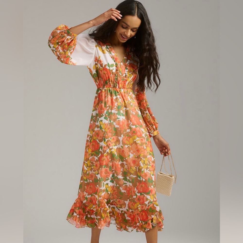 Vineet Bahl long sleeve dress- NWT Size 8